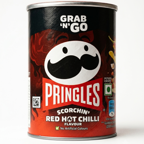 Pringles Scorchin’ Red Hot Chilli Potato Chips (40g)
