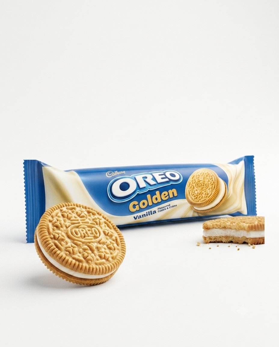 1783679997477 Oreo Golden Vanilla Sandwich Cream Biscuits - Image 1