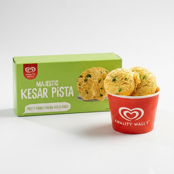 Kwality Wall’s Kesar Pista Cup, 90ml