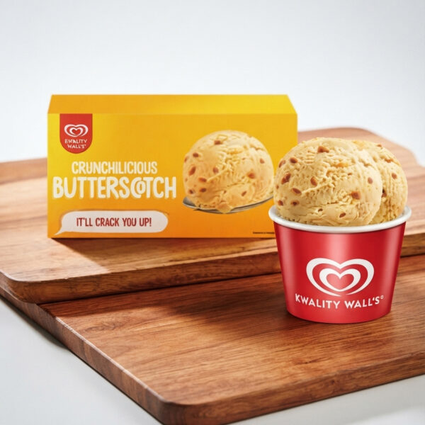 Kwality Wall's Butterscotch Cup, 90ml