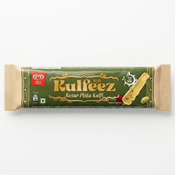 Kwality Wall's Kesar Pista Kulfi Stick