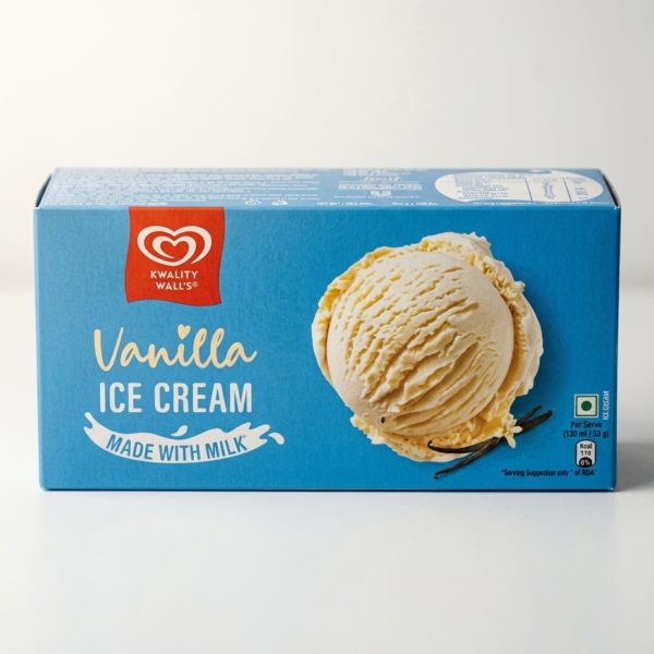 Kwality Wall's Vanilla Ice Cream Party Pack, 700 ml