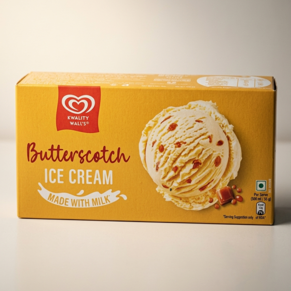 Kwality Wall's Butterscotch Ice Cream 700 ml